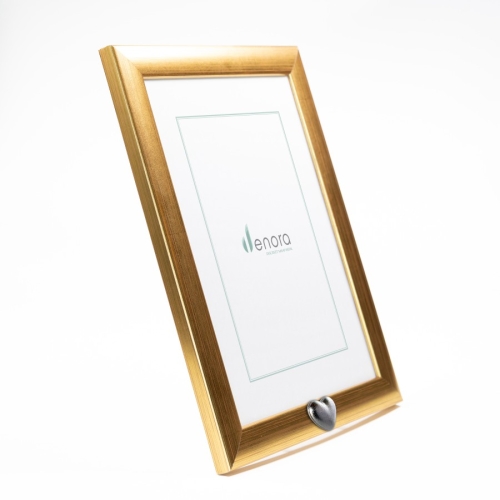 Blinkend gouden kader met zilveren ashart