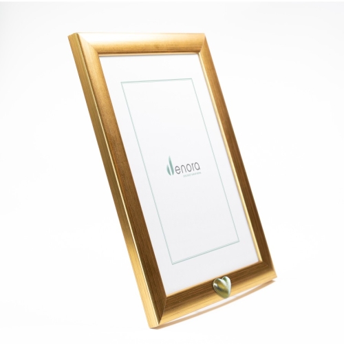 Blinkend gouden kader met ashart