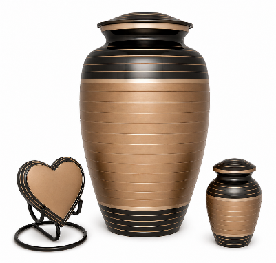 Bronze Harmony – Moderne Urnenset