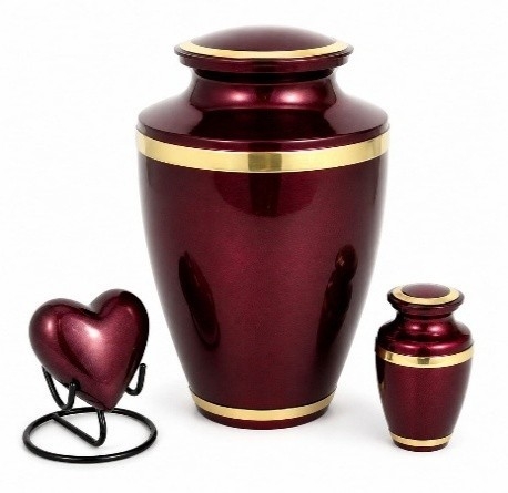 Burgundy Grace – Rode Urnenset