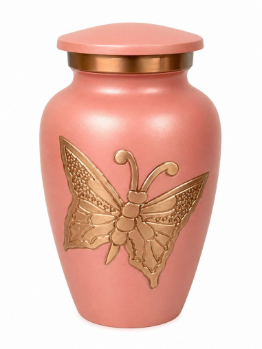 Butterfly Blossom – Roze Mini Urn