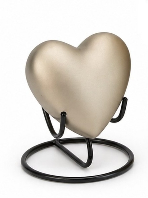 Champagnekleurige urn 