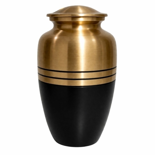 Goud, zwarte urn