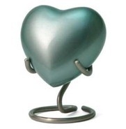 Hartvormige groene urn