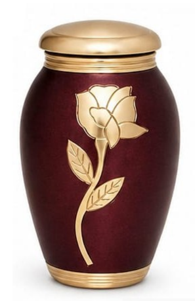 Rose of Remembrance – Bordeaux Mini Urn