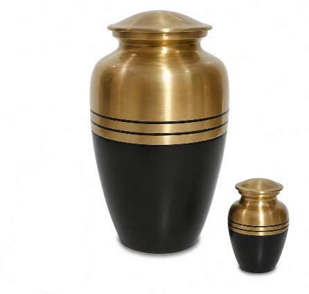 Royal Contrast – Goud/Zwarte Urnenset