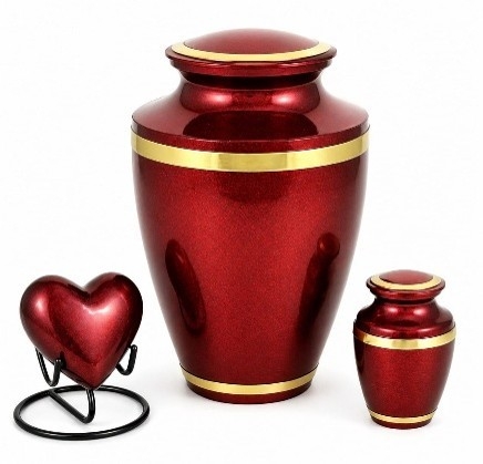 Ruby Gold – Luxe Rode Urnenset