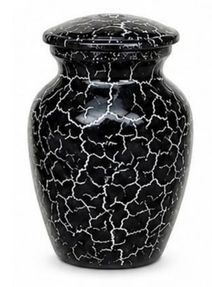 Silver Night – Craquelé Mini Urn