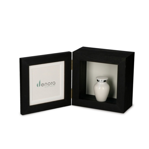 Stiltebox zwart 13x13 met passe partout voor foto 10x10 of 10.5x10.5 